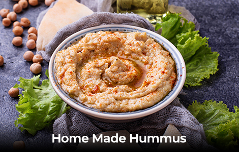 Hajar Shawarma Glasgow Home Made Hummus